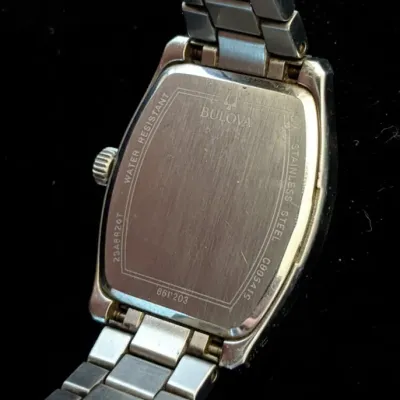 Sale Photo Thumbnail #645: Bulova women s diamond accent tonneau watch p second image