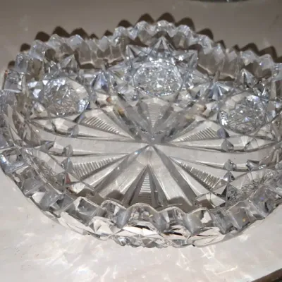 Sale Photo Thumbnail #594: American brilliant period cut glass nappy