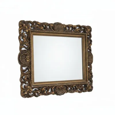 Sale Photo Thumbnail #524: Vintage rococo style gilt wall mirror third image