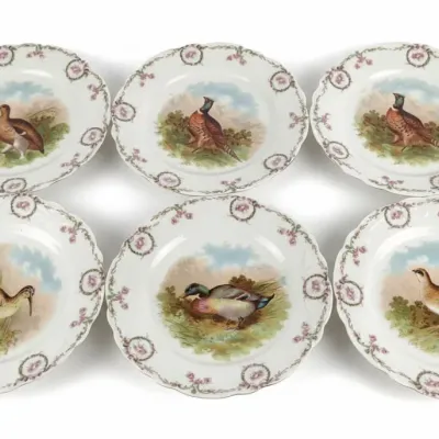 Sale Photo Thumbnail #582: Zeh scherzer co game bird plates