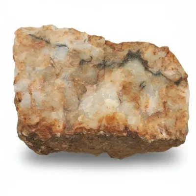 Sale Photo Thumbnail #614: Raw iron stained quartz specimen
