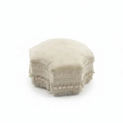 Sale Photo Thumbnail #513: Victorian style upholstered footstool