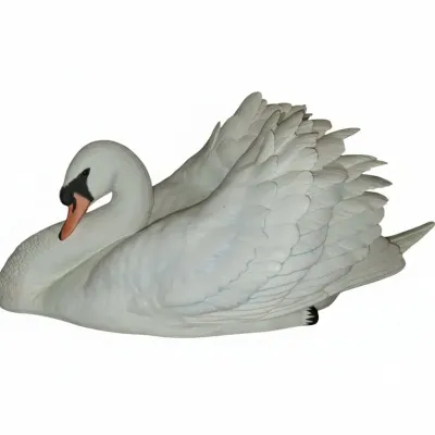 Sale Photo Thumbnail #607: Franklin porcelain the silent swan by ronald van ruyckevelt