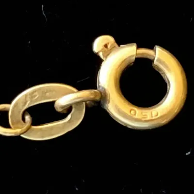 Sale Photo Thumbnail #656: K gold cable link chain necklace second image
