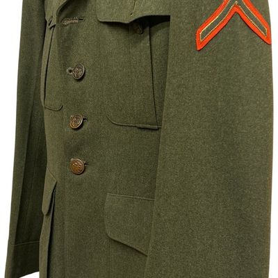 Sale Photo Thumbnail #311: WWII USMC P. R. Smith Named 1st Marine Amphibious Corps 1st Aviation Engineers M1939 Service Coat