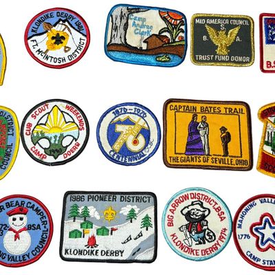 Sale Photo Thumbnail #699: A Collection of Eighteen Vintage Boy Scouts of America Event and Council Patches, 1970s-1980s