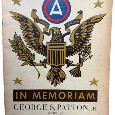 Sale Photo Thumbnail #394: WWII General George S. Patton Jr. March 1946 In Memoriam Third Army Memorial Booklet