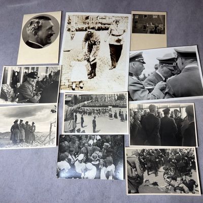Sale Photo Thumbnail #264: WWII Nazi German Adolf Hitler Press Photos, Real Photo Postcards RPPCs and other Photographs Printed on Agfa-Brovira Paper