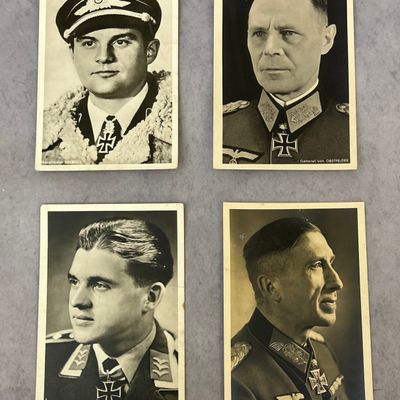 Sale Photo Thumbnail #260: WWII Nazi German Knight's Cross Recipient Real Photo Postcards RPPC by Hoffmann Munich