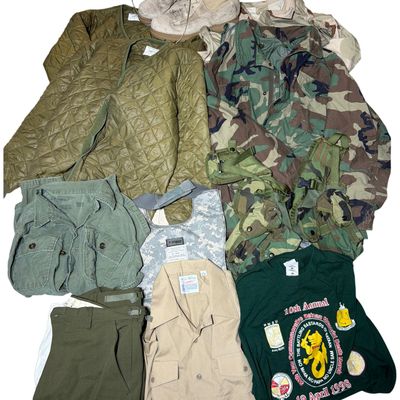 Sale Photo Thumbnail #733: A Collection of US Military Uniforms, Field Gear, and Protective Equipment