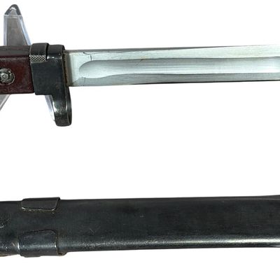 Sale Photo Thumbnail #557: Soviet 6Kh2 AK-47 Bayonet with Scabbard and Frog