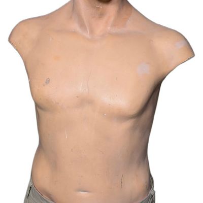 Sale Photo Thumbnail #171: Vintage Hand Painted Male Mannequin Torso with Trousers