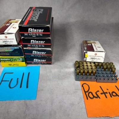 Sale Photo Thumbnail #112: An Assortment of .380 Auto Handgun Ammunition