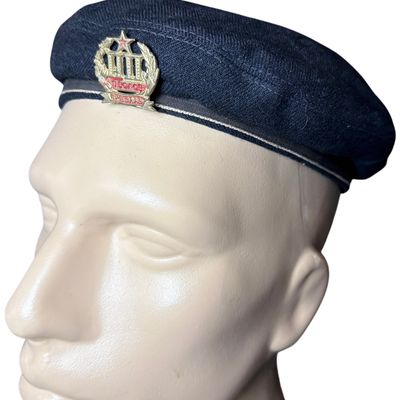 Sale Photo Thumbnail #563: Bulgarian Socialist Era P. Volov Vocational School Beret Produced in Kolarovgrad