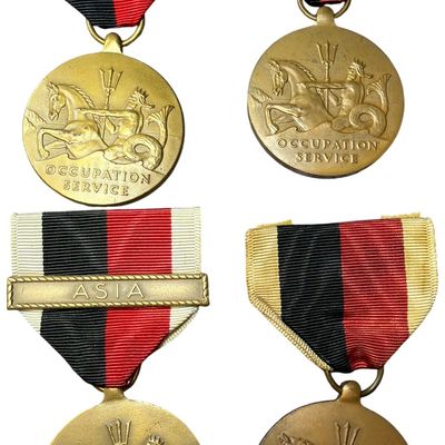 Sale Photo Thumbnail #297: Post WWII United States Navy and Marine Corps Occupation Service Medals