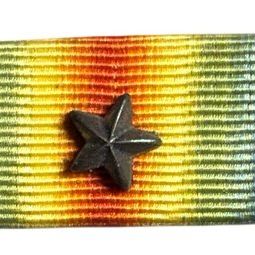 Sale Photo Thumbnail #236: WWI Three-Place USMC Ribbon Bar with Navy Cross, 2nd Nicaraguan Campaign, and WWI Victory Medal.