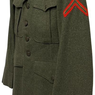 Sale Photo Thumbnail #406: 1943 Dated WWII USMC M1942 Wool Service Dress Tunic Second Marine Aircraft Wing