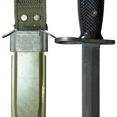 Sale Photo Thumbnail #594: Imperial U.S. M7 Bayonet and USM8A1 Scabbard