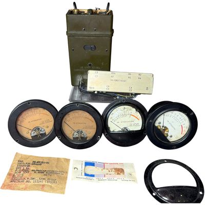 Sale Photo Thumbnail #592: An Assortment of United States Military Communication and Electronic Test Equipment Including an RCA AN/PRC-36(XI) Radio Set