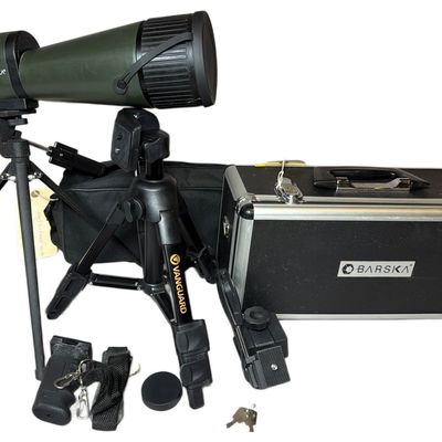 Sale Photo Thumbnail #164: Barska 25-125x88mm Benchmark Waterproof Spotting Scope with Tripods and Cases