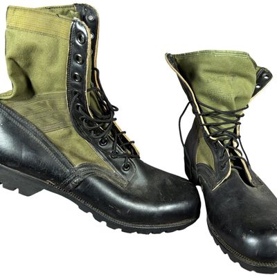 Sale Photo Thumbnail #627: A Pair of United States Military 3rd Pattern Jungle Combat Boots by Bata