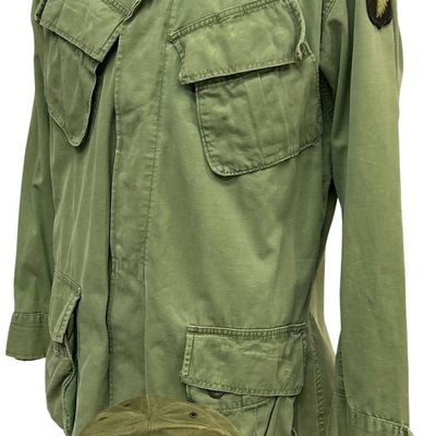 Sale Photo Thumbnail #543: Vietnam War US Army 101st Airborne Division Rip-Stop Tropical Combat Uniform Grouping Dated 1969