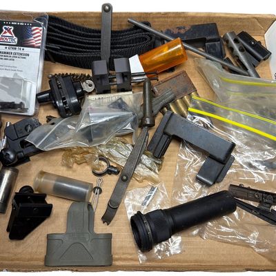 Sale Photo Thumbnail #142: An Assortment of Firearm Parts, Tools, and Accessories Including AR-15 and M1 Garand Components