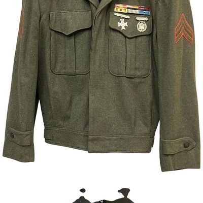 Sale Photo Thumbnail #550: U.S. Marine Corps Korean War Era Vandegrift Service Jacket with Ribbons and Badges