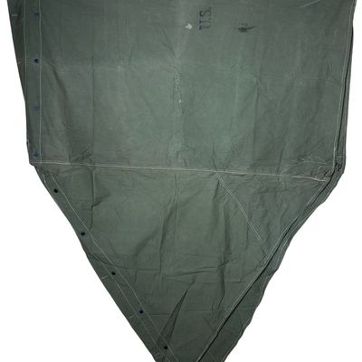 Sale Photo Thumbnail #331: WWII US Army Olive Drab Canvas Shelter Half Manufactured by Thompson's 1945