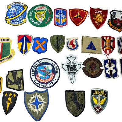 Sale Photo Thumbnail #692: A Collection of United States Military and Commemorative Embroidered Patches