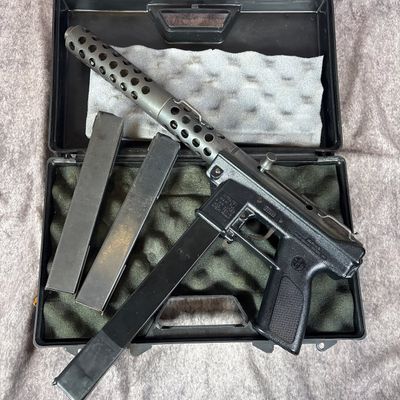 Sale Photo Thumbnail #16: * Preban First Model Intratec TEC-9 Semi-Automatic Pistol 9mm Luger with 11 Inch Barrel/Extension Assembly