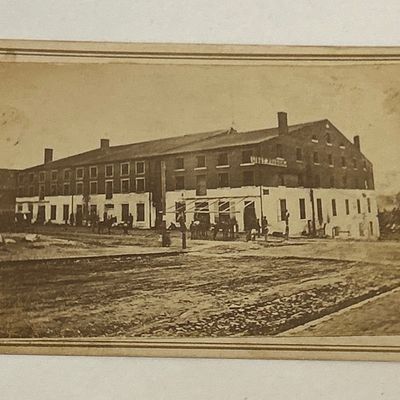 Sale Photo Thumbnail #191: Civil War CDV of Libby Prison by Harrison & Bancroft Richmond, Virginia