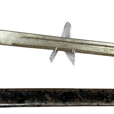Sale Photo Thumbnail #274: Imperial Japanese Type 30 Arisaka Bayonet with Hooked Quillon and Steel Scabbard