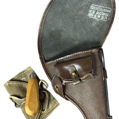 Sale Photo Thumbnail #64: Soviet M1895 Nagant Revolver Holster with Accessories, Dated 1975