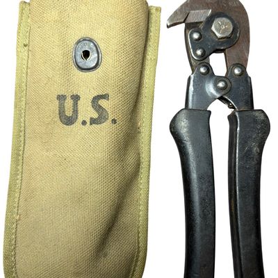 Sale Photo Thumbnail #367: WWI US Army M1938 Wire Cutters and Dated Canvas Pouch