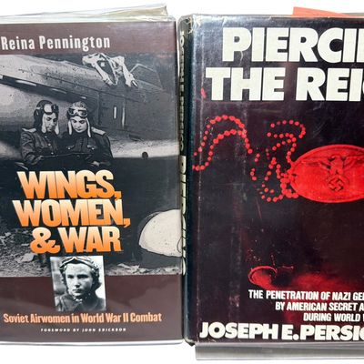 Sale Photo Thumbnail #381: Pennington and Persico. Two WWII History Books. 1979-2001. First Edition (Signed) (DJ)