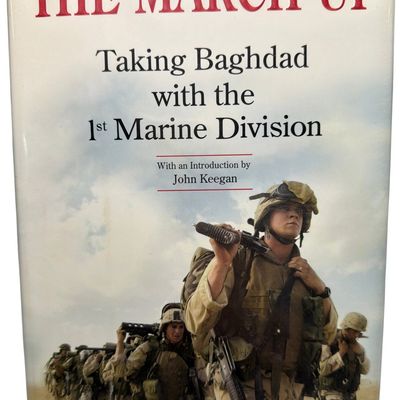 Sale Photo Thumbnail #658: U.S. Marine Corps Major General Ray Smith & F.J. Bing West autographed First Edition; The March Up. Bantam Books, 2003. First Edition (Signed) (D J)