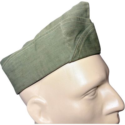 Sale Photo Thumbnail #397: U.S. Military Herringbone Twill Garrison Cap with Laundry Mark