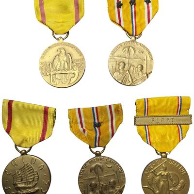 Sale Photo Thumbnail #284: WWII United States Military Service and Campaign Medals
