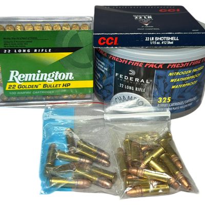 Sale Photo Thumbnail #138: Assortment of .22 Long Rifle Rimfire Ammunition including Federal, Remington, and CCI