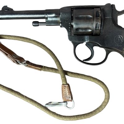 Sale Photo Thumbnail #63: ** Soviet Izhevsk Arsenal M1895 Nagant Revolver 1944