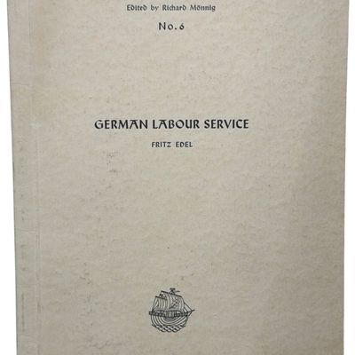 Sale Photo Thumbnail #258: Pre WWII Nazi German Propaganda Booklet Labour Service by Fritz Edel Terramare Publications No. 6 1937 Printed in English