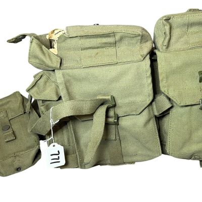 Sale Photo Thumbnail #714: A Collection of South African Pattern 70 Webbing Pouch and Harness Components
