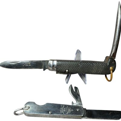Sale Photo Thumbnail #515: Two British Military Pattern Pocket Knives including Joseph Rodgers and George Wostenholm I*XL