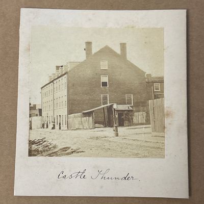 Sale Photo Thumbnail #192: Civil War Era Albumen Photograph of Castle Thunder Confederate Prison