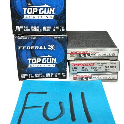 Sale Photo Thumbnail #137: A Collection of .410 Gauge Shotgun Ammunition by Federal and Winchester