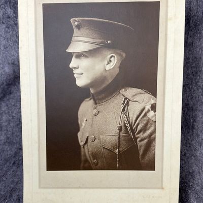 Sale Photo Thumbnail #242: WWI United States Marine Corps USMC Photograph - 2nd Division Portrait Identified as Fred Wetzel