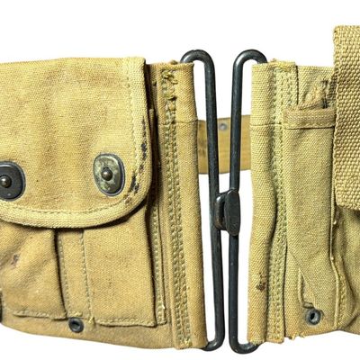 Sale Photo Thumbnail #365: US Army M1918 Browning Automatic Rifle Gunners Belt Dated 1918