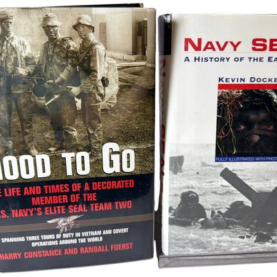 Sale Photo Thumbnail #645: Two First Edition Volumes on U.S. Navy SEAL History Signed by Authors and Subjects