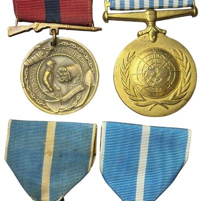 Sale Photo Thumbnail #299: Korean War United States Service Medals Including U.S. Marine Corps Good Conduct